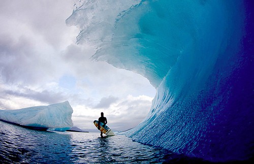 Photo:  Arctic circle frozen wave